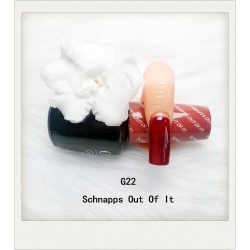 G22 Schnapps Out Of It 15ml UV LED Gel Polish Vernis Permanent Lasting Shine opies Nail Art (need lamp dry)