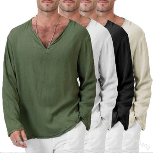 Middle Ages Man Linen Shirt Medieval Halloween Viking Pirate Cosplay Costumes Renaissance Retro Camisa V-Neck Loose Tops Tee