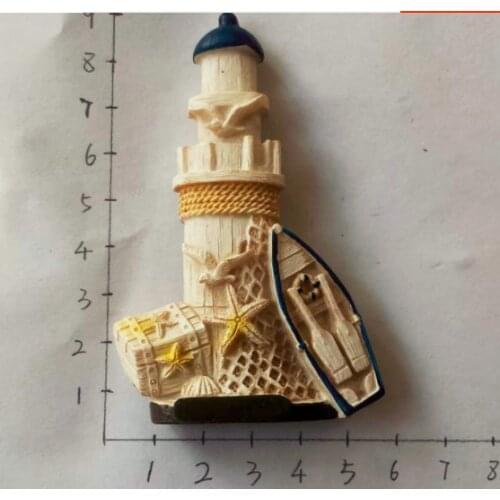 Miami Lighthouse Park Refrigerator Magnet Sticker Creative Fridge Magnet Souvenir Modern Home Kitchen Decoration