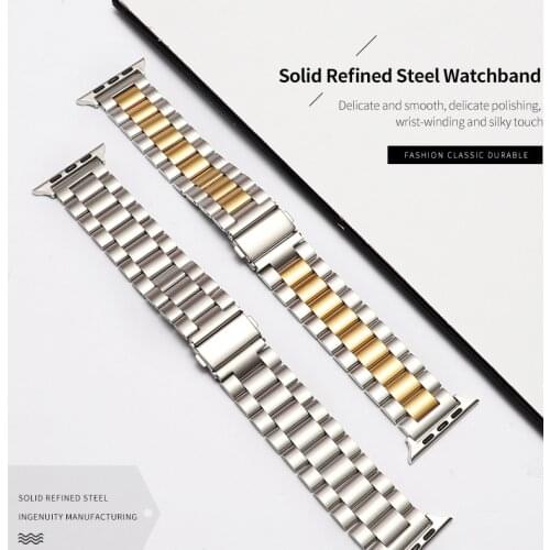 IWatch1-5 generation metal wristband apple strap 38mm-42mm 40mm-44mm apple strap stainless steel strap