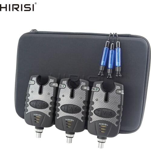 Fishing Bite Alarm set with fishing bite indicator 3+3 in EVA case Carp fishing tackle