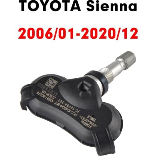 Tire Pressure Sensor Monitoring System For TOYOTA Sienna (2006-2020) TPMS 315MHz 42607-0C070 42607-08010