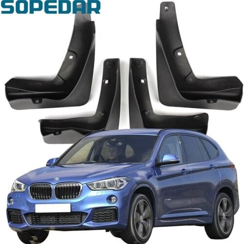 SOPEDAR 4PCS Splash Guards Mudguard For BWM X1 2018 Front Rear Mud Flaps Fender Auto Styling Wheel Mudguards Exterior Parts