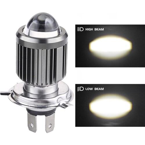 JALN7 20W LED Motorcycle Work Light Dual Color Hi/Lo Beam Spotlight Mini Lens Car Headlight DC 12V 24V Fog Lamp Yellow White
