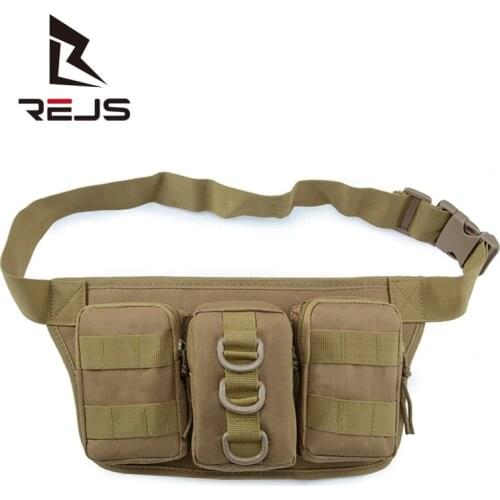 REJS LANGT Outdoor Waist Bag Men Oxford Tactical Backpack Sport Hiking Camping Bags Waterproof Military Bag Bolsa Militar