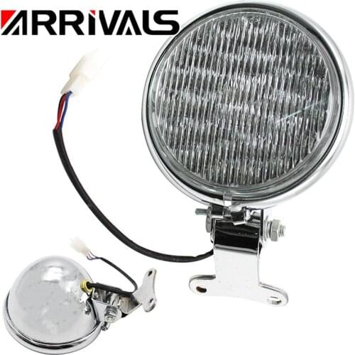 Universal Motorcycle Headlight Lamp Fog Lamps lightsfor Harley Touring Racer