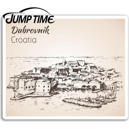Jump Time for Dubrovnik Croatia Vinyl Stickers Travel Sticker Laptop Luggage Car Bumper Decal Waterproof Car Accessories