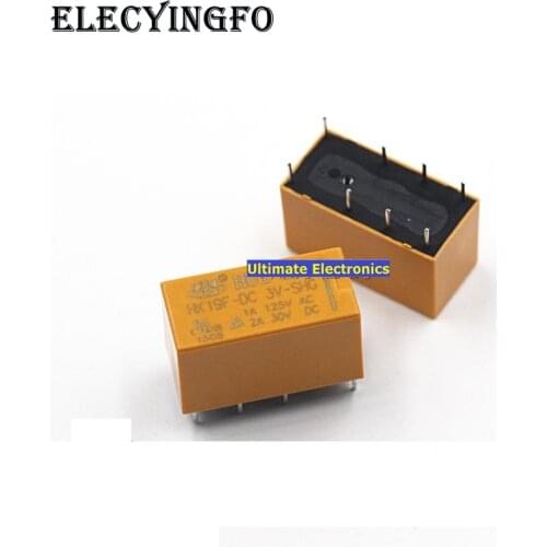10pcs HK19F-DC3V-SHG HK19F-DC5V-SHG HK19F-DC12V-SHG HK19F-DC24V-SHG 2A 8feet Relays