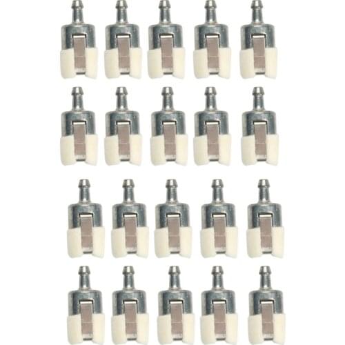 20pcs Fuel Filter For Walbro 125-527-1 Mantis tiller / cultivator 7222 722E 7222M 7225 7230 7234 7240 7920 7924