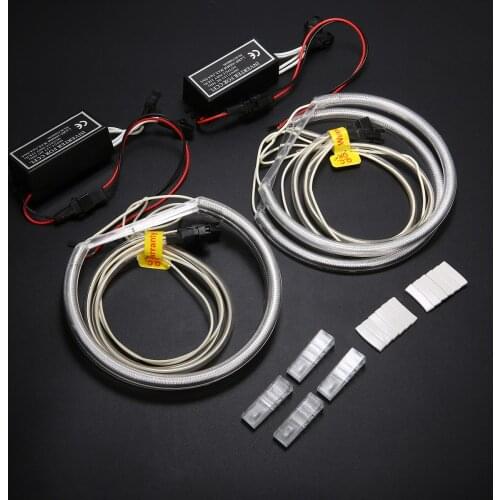 For BMW 4PCS Car CCFL COB LED Angel Eye Halo Ring Light Lamp Set Support E36 90-00 E38 94-01 E39 95-00 E46 Replacement Fitting