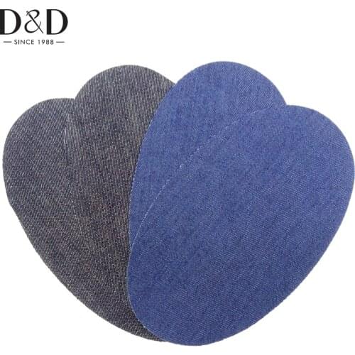 4pcs/Set Iron-on Patch for Jeans Clothes Apparel Repair Patchwork Denim Patches Sewing Accessories 15cmx9.5cm