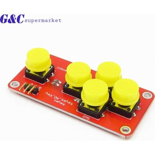 AD Keyboard Simulate Five Key Module Analog Button for arduino Sensor Expansion Board diy electronics