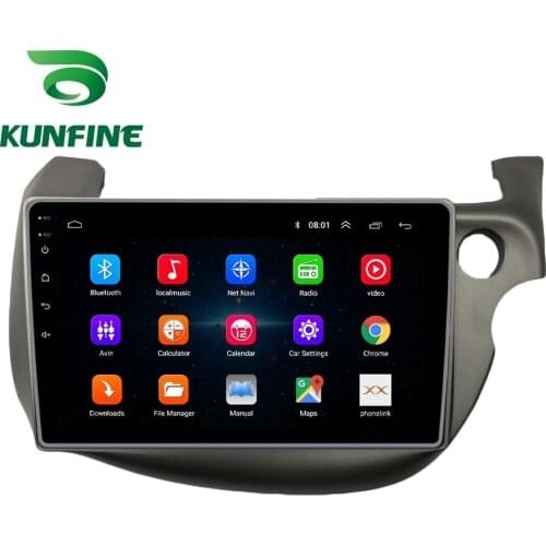 Octa Core Android 10.0 Car DVD GPS Navigation Player Deckless Car Stereo for Honda Fit 2007-2014 LHD/RHD Radio Headunit Wifi