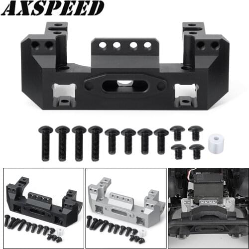 AXSPEED TRX4 Front Bumper Mount Servo Stand for 1/10 RC Crawler Car Traxxas TRX-4 Upgrade Parts
