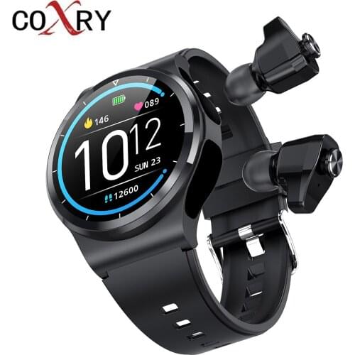 CORXY TWS Wireless Headset Smart Watch For Women 1.28 Inch Support Bluetooth Call Weather Heart Rate Tracker GT69 For Xiaomi