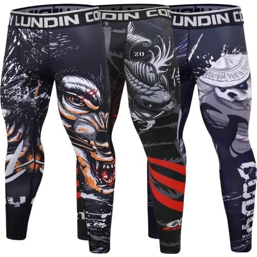 Mens Compression Pants Running Pants Men Training Fitness Sports Leggings Jogging Pants Male Quick Dry Tight Cycling Trousers