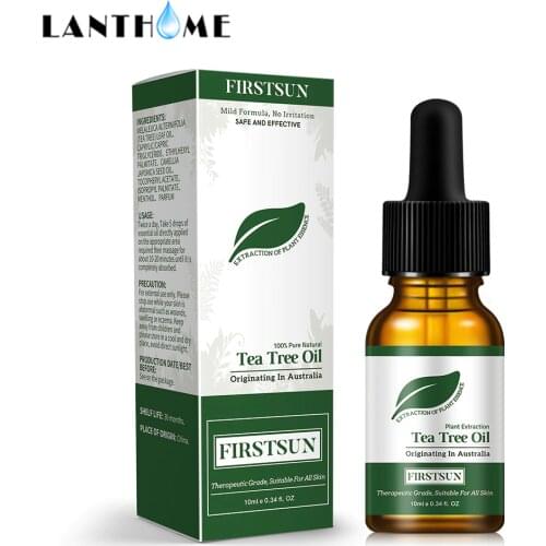 Pure Tea Tree Essential Oil for Acne Treatment Oil Blackhead Remover Anti Pimple Scar Spots Facial Massage Oil Remove Melasma