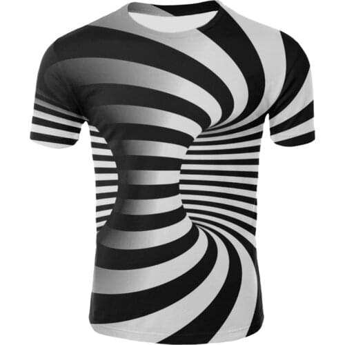 Summer T-shirt mens streetwear O-neck short-sleeved T-shirt tops punk style men and women casual 3D printing T-shirt