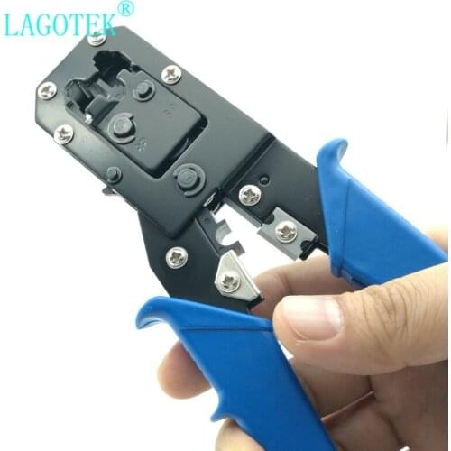 Rj45 crimper tool rj11 cat5e cat6 cable crimping tool network pliers tool 8P/6P multi-function cable pliers, peeling shear