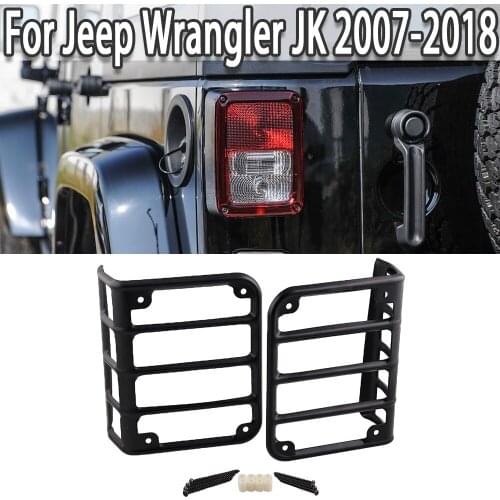 K-Car Rear Tail Light Protector Brake Lamp Taillight Guards Cover For Jeep Wrangler JK Unlimited JK 2007-2017