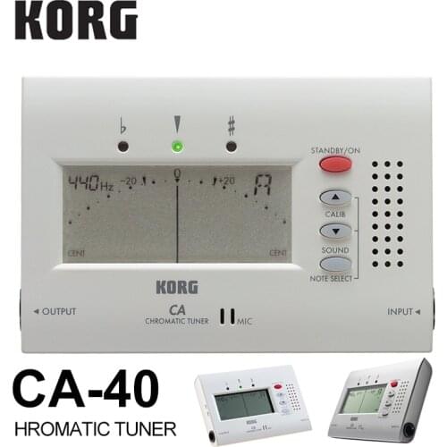 KORG CA40 CA50 Compact Chromatic Tuner Bass/Saxophone/ Violin/ Flute Tuner Universal Tuner [Great for brass band or orchestra]