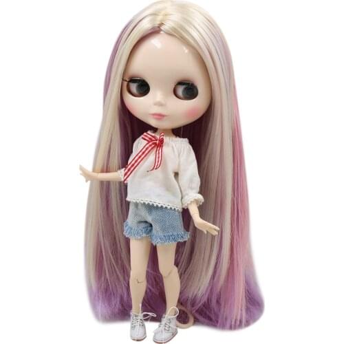 ICY DBS Blyth Doll No.BL6025/2137/6122 blonde mix purple and pink hair white skin 1/6 BJD ob24 anime