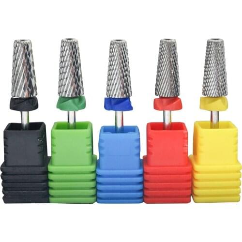 Easy Nail 15*6.7mm Nail Drill Bit 3/32" Tungsten Carbide Burrs Manicure Bits Drill Accessories Milling Cutter Nail Tool