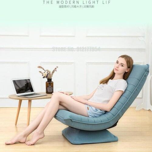 Lazy sofa single tatami moon chair bedroom bed back chair bay window small sofa folding deck chair