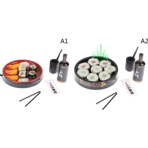 Dollhouse Miniature Janpanese Sushi Rice For Dollhouse Decor Pretend Food For Doll Kitchen Decoration