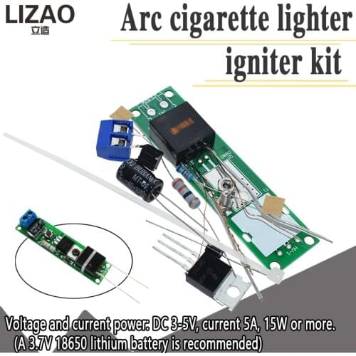 DC3-5V DIY Kit High Voltage Generator Arc Igniter Lighter Kit for DIY Electronic Production Suite