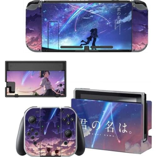 Anime Your Name Nintendo Switch Skin Sticker NintendoSwitch stickers skins for Nintend Switch Console & Joy-Con Controller Vinyl