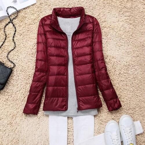 Autumn Winter Women Jacket White Duck Down Jacket Women Slim Warm Coat Lady Ultralight Long Sleeve Down Coat Female Plus Size 5X
