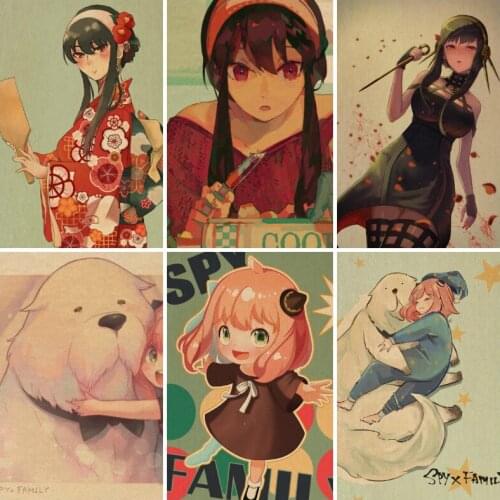 Retro Poster Japan Anime SPY FAMILY Anime Posters Wall Posters Home Decor Wall Art Canvas Painting Photos for Childrens Room