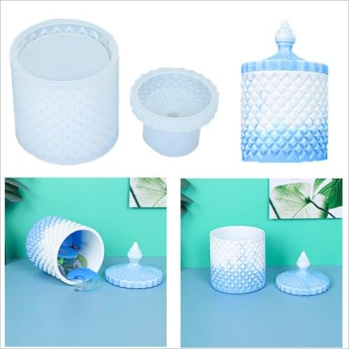 Transparent Silicone Mould Dried Flower Resin Decorative Craft DIY Roman style storage box Mold Epoxy Resin Molds For Jewelry