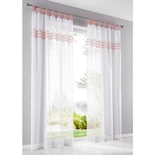 European Top-grade Pervious Lace Sheer Curtains for Living Room Bedroom Modern Short Tulle Curtain Kitchen Window Treatments