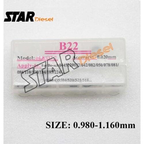 B22 common rail adjustment shim injector lift shim set and CR injectors washer Adjusting washer Size 0.98-1.16mm