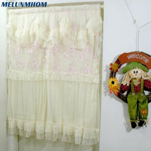Roman Curtains Blinds Door Curtain Stitching Pleated Design Cafe Window Kitchen Curtains Sheer Flounced Home Decorative Valance