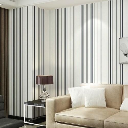 Self-Adhesive Aodern Minimalist Plain Living Room Bedroom Wallpaper 3D Stripe TV Background Wallpaper Solid Color Thickening
