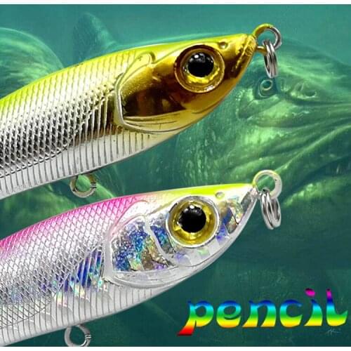 Super strength pencil fishing lure sinking lure 10/15/22g hard bait long casting fishing tackle Freshwater Alice Bass Bionic