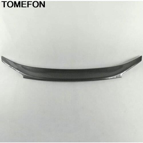 TOMEFON For Honda Civic 10th 2016 2017 2018 Sedan Car Rear Trunk Boot Spoiler Wing Cover Trim Styling Interior Accessories ABS