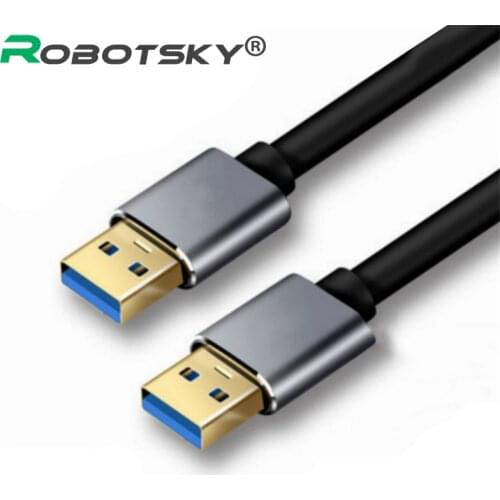 USB 3.0 Type A Male to USB Male Extension Cable Fast Speed USB3.0 Data Transfer Cable USB Extender Cable For PC Hard Disk Webcam