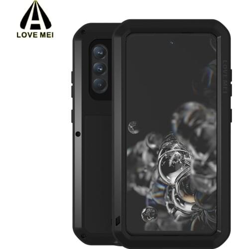 LOVEMEI Life Waterproof POWERFUL Metal Case for Samsung Galaxy S21 Fe Shockproof Phone Cover Gorilla Glass Full Body Protection