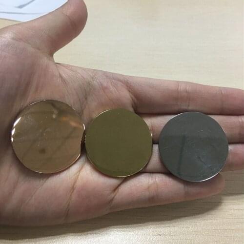 High Quality Stainless Steel 33mm Plain Coin for DIY Engraving fit My Coin Holder Frame Pendant 50pcs/lot