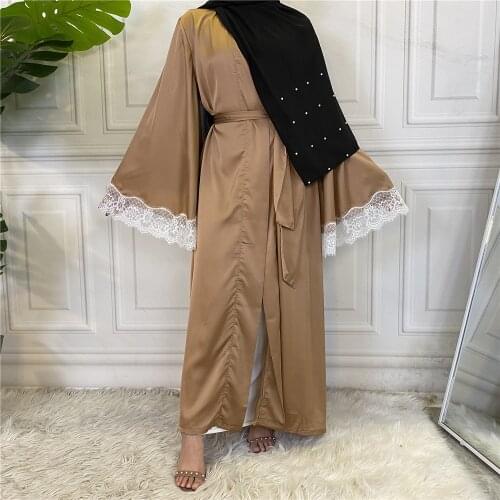 Womens Patchwork Embroidered Cardigan Robe Abaya islamic clothing women muslim dubai clothes for muslim women