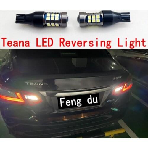 2pcs For 2004-2021 Nissan Teana Reversing Light High Bright LED Car Auxiliary light tail lighting decoration Bulb W16W T15 T20