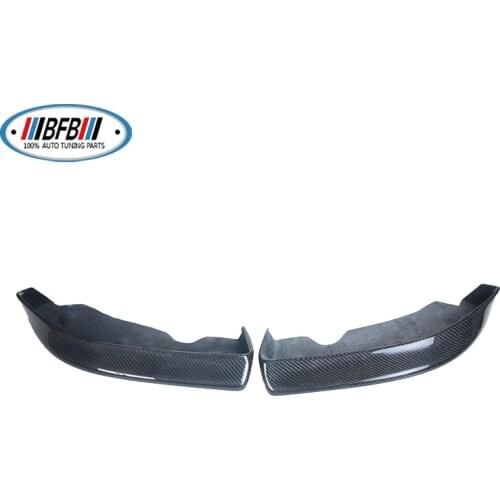 BFB E46 Carbon Fiber Front Bumper Splitters Add On Style Front Down Flaps Fit For 3 Series E46 M-Tech Front Bumper