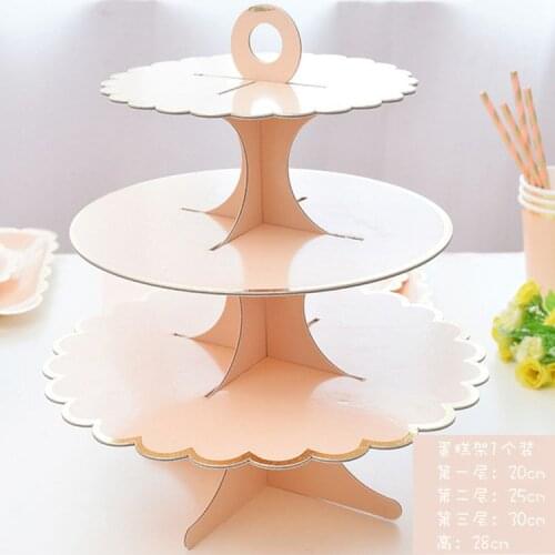 3 Layers cake stand wedding cake tools fondant cake display accessory for party bakeware paper