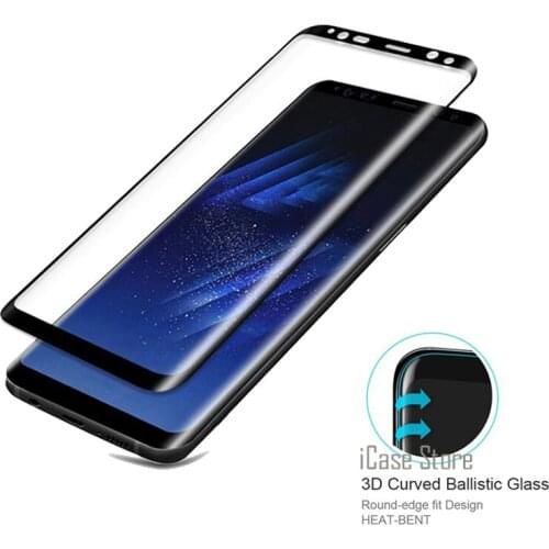 3D Curved Full Cover Tempered Glass For Samsung Galaxy Note 8 Note8 S8 Plus S7 S6 Edge Plus Screen Protector Color Film