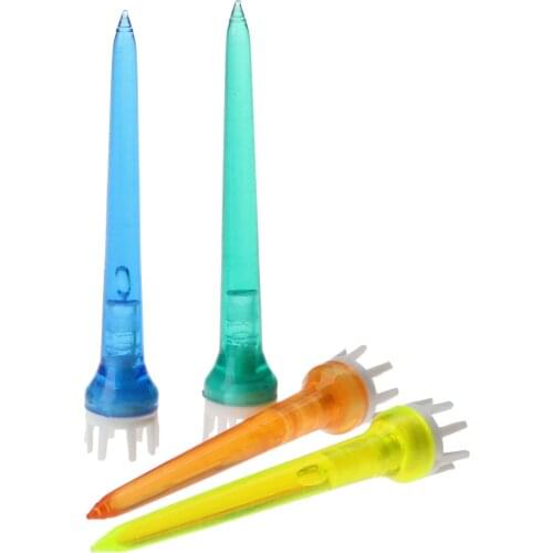 78mm Golf TEES Golf Crown Booster Reduce Friction Tee Golfer Training Tees Golf Accessries Random Colors Plastic 100PCS