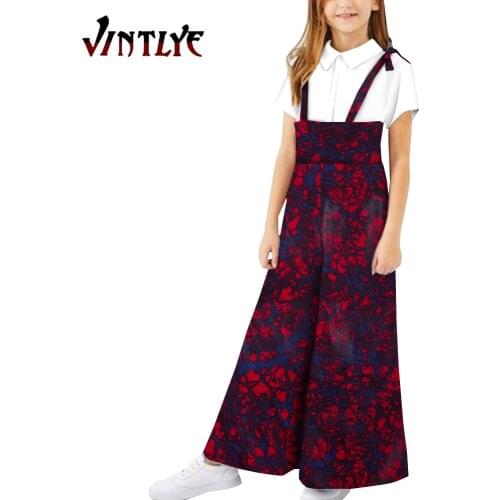 African Clothes for Girls Fashion Bib Short African Boubou Dashiki Printed Overalls Girl Summer Pants Hippie Clothes Wyt666